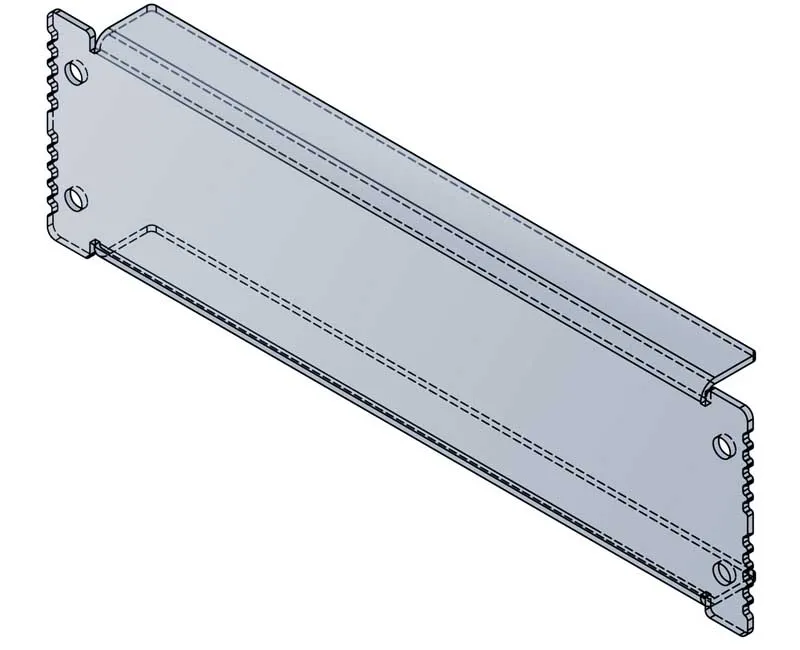 Contoured sides with top and bottom flanges