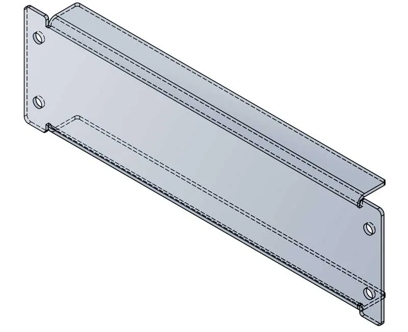 Straight sides with top and bottom flanges