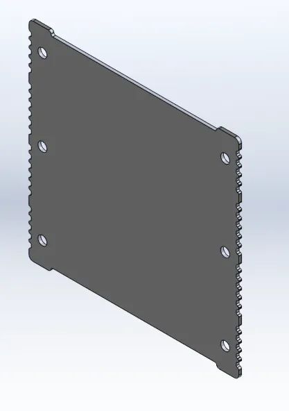 Profiled sides with flush top and bottom